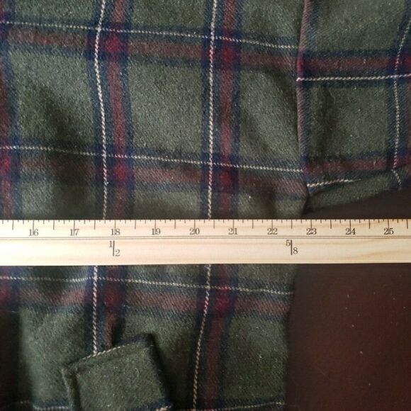 ALTAR'D STATE Plaid Fleece Hooded Shacket Green Y2K 90's Grunge Slouchy Size S - Picture 9 of 9